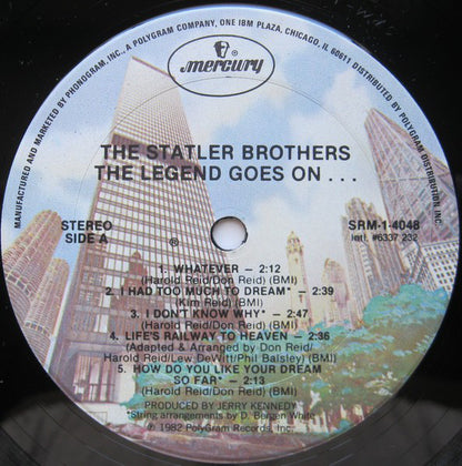 Statler Brothers, The : The Legend Goes On... (LP,Album)