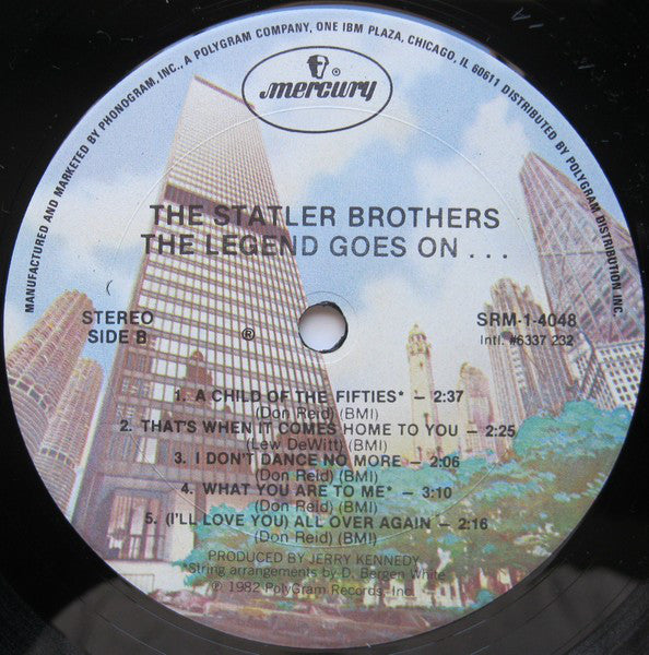 Statler Brothers, The : The Legend Goes On... (LP,Album)