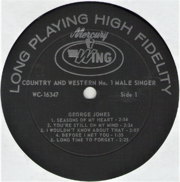 George Jones (2) : Country And Western #1 Male Singer (LP,Album,Reissue,Stereo)