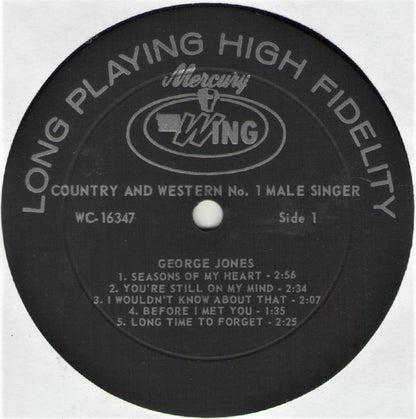 George Jones (2) : Country And Western #1 Male Singer (LP,Album,Reissue,Stereo)