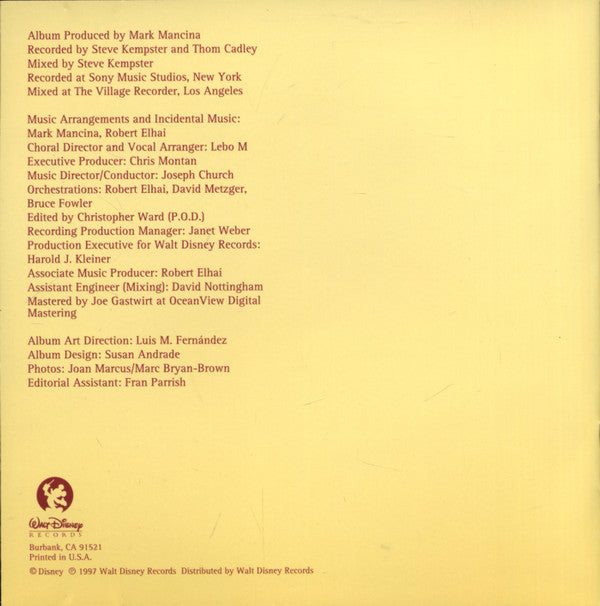 Various : The Lion King - Original Broadway Cast Recording (Album)