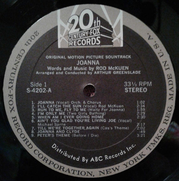 Rod McKuen : Joanna (LP,Stereo)