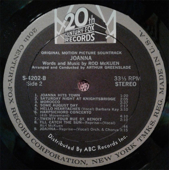 Rod McKuen : Joanna (LP,Stereo)