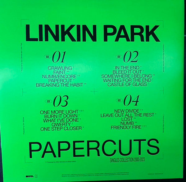 Linkin Park : Papercuts (LP,Compilation)
