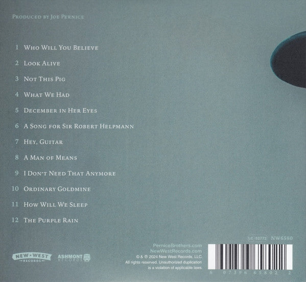 Pernice Brothers : Who Will You Believe (Album,Stereo)