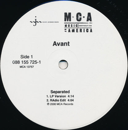 Avant (2) Featuring Kelly Rowland : Separate (The Remix) (12",33 ⅓ RPM)