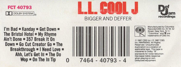 LL Cool J : Bigger And Deffer (Album)