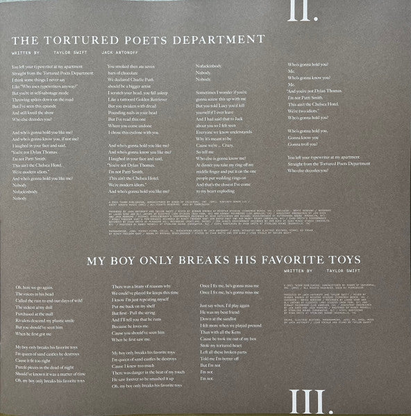 Taylor Swift : The Tortured Poets Department  (LP,Album,Special Edition,Stereo)