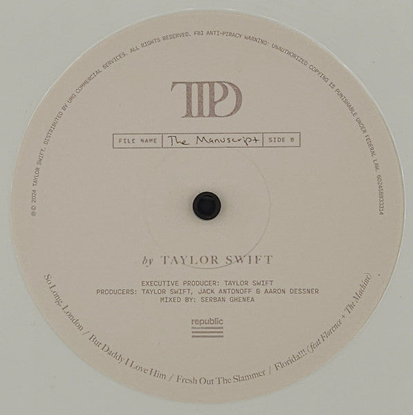 Taylor Swift : The Tortured Poets Department (LP,Album,Stereo)