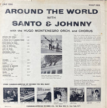 Santo & Johnny : Around The World... With Santo & Johnny (LP,Album,Mono)