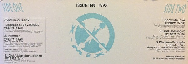 Various : X-Mix Issue Ten (12",Compilation,Promo)