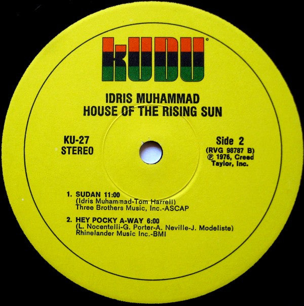 Idris Muhammad : House Of The Rising Sun (LP,Album,Stereo)