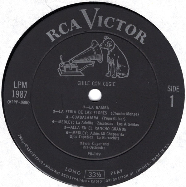 Xavier Cugat And His Orchestra : Chile Con Cugie (LP,Album,Mono)