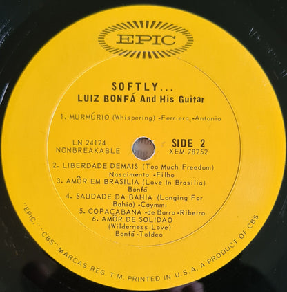 Luiz Bonfá : Softly...Luiz Bonfa And His Guitar (LP,Album,Mono)