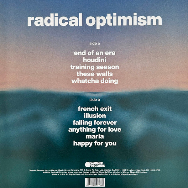 Dua Lipa : Radical Optimism (LP,Album,Limited Edition)