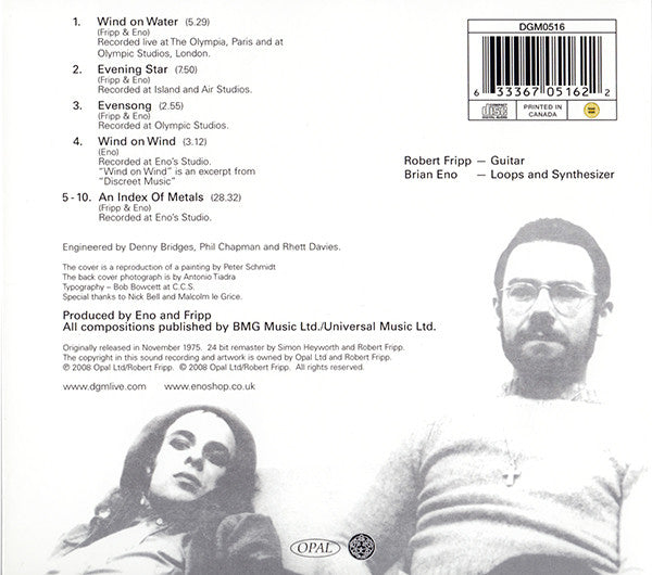 Fripp & Eno : Evening Star (Album,Reissue,Remastered)