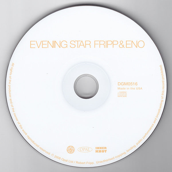 Fripp & Eno : Evening Star (Album,Reissue,Remastered)
