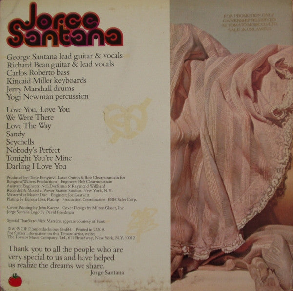 Jorge Santana : Jorge Santana (LP,Album,Promo)