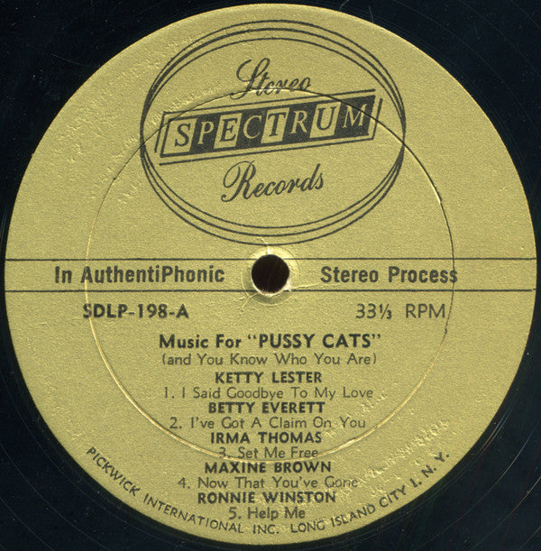 Various : Music For Pussy Cats (And You Know Who You Are!) (LP,Compilation,Stereo)