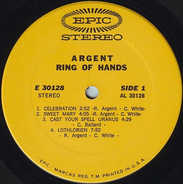 Argent : Ring Of Hands (LP,Album)