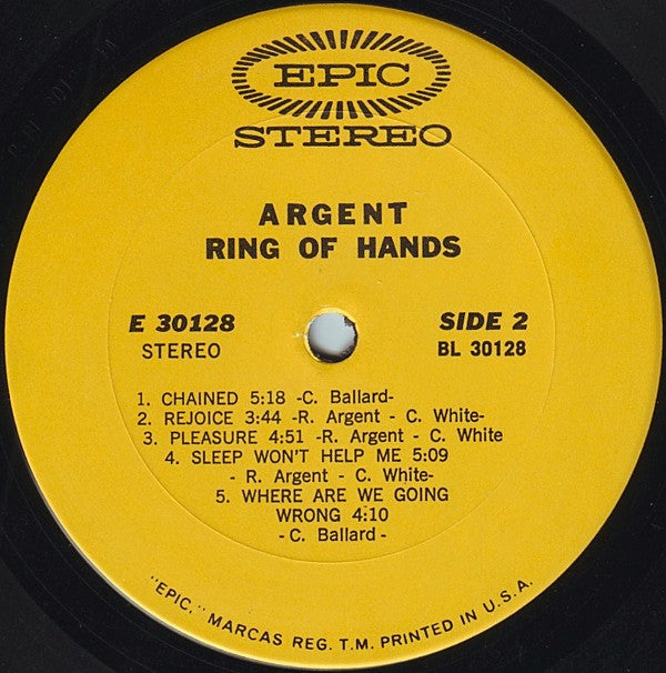 Argent : Ring Of Hands (LP,Album)