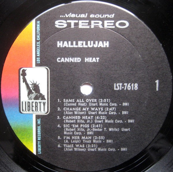 Canned Heat : Hallelujah (LP,Album,Stereo)