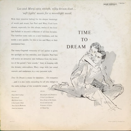 Les Paul & Mary Ford : Time To Dream (LP,Album,Mono)
