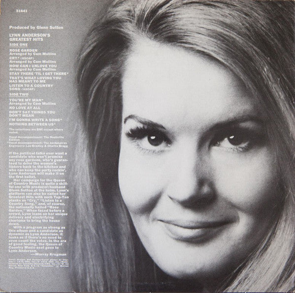 Lynn Anderson : Lynn Anderson's Greatest Hits (LP,Compilation)