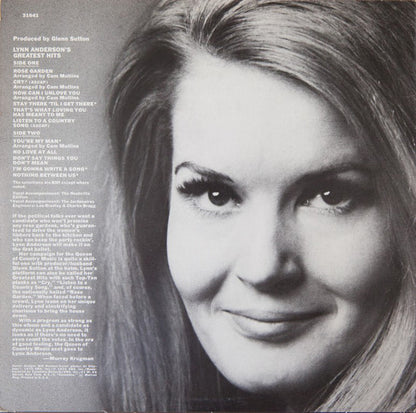 Lynn Anderson : Lynn Anderson's Greatest Hits (LP,Compilation)