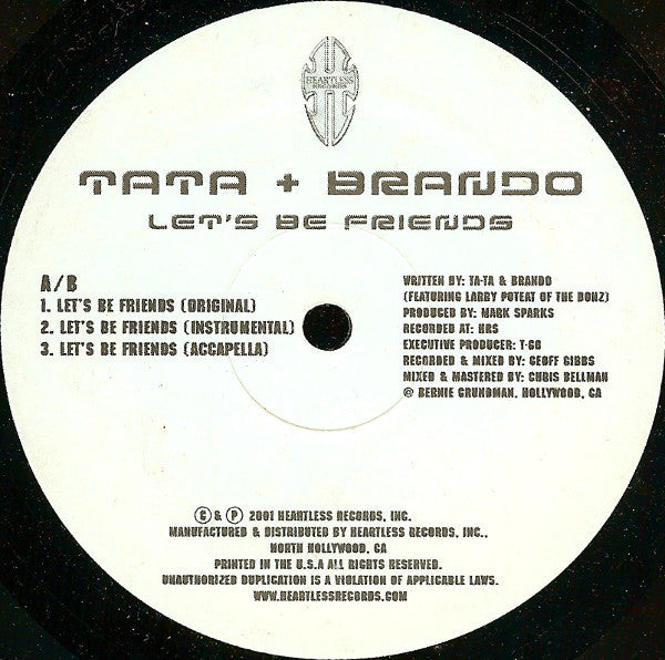 Tata & Brando : Let's Be Friends (12")