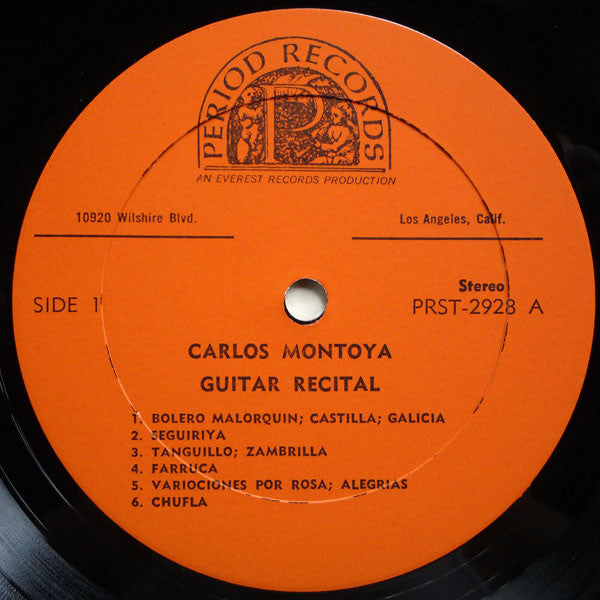 Carlos Montoya : Guitar Recital (LP,Album,Reissue,Stereo)