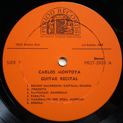Carlos Montoya : Guitar Recital (LP,Album,Reissue,Stereo)