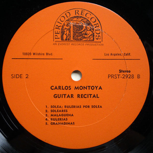 Carlos Montoya : Guitar Recital (LP,Album,Reissue,Stereo)