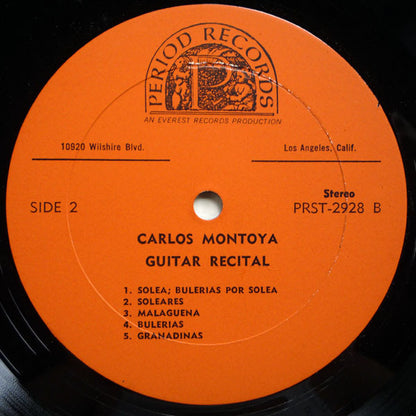 Carlos Montoya : Guitar Recital (LP,Album,Reissue,Stereo)