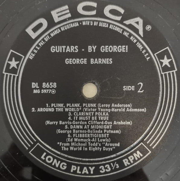 George Barnes : Guitars - By George! (LP,Album)