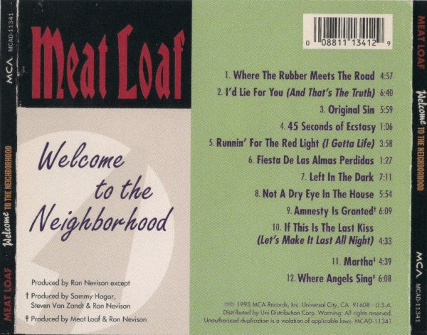 Meat Loaf : Welcome To The Neighborhood (Album)