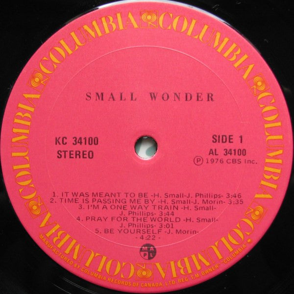 Small Wonder (3) : Small Wonder (LP,Album)