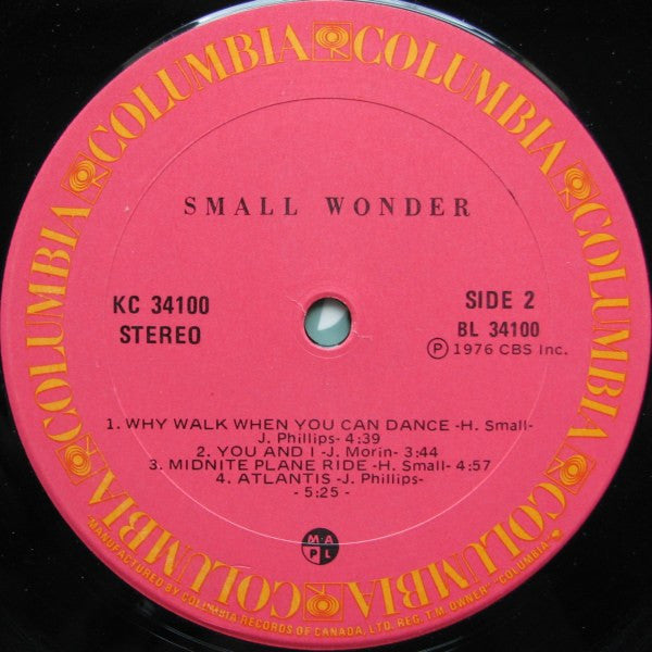 Small Wonder (3) : Small Wonder (LP,Album)