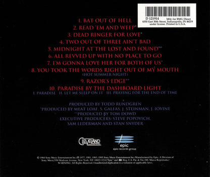 Meat Loaf : Hits Out Of Hell (Compilation,Club Edition,Reissue)