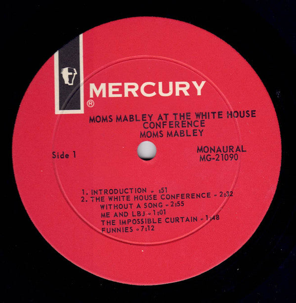Moms Mabley : At The White House Conference (LP,Album,Mono)