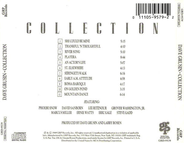 Dave Grusin : Collection (Compilation)