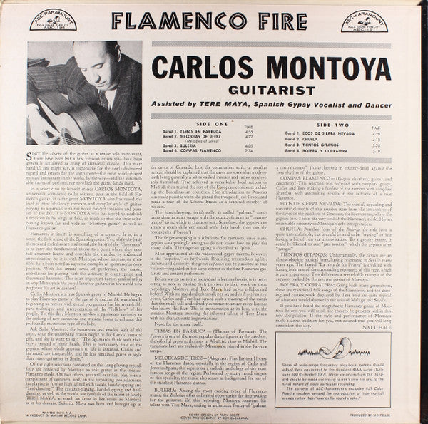 Carlos Montoya : Flamenco Fire (LP,Mono)