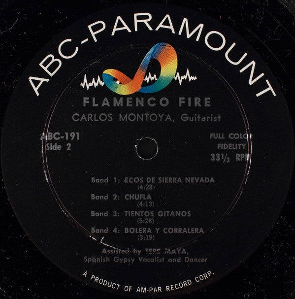 Carlos Montoya : Flamenco Fire (LP,Mono)