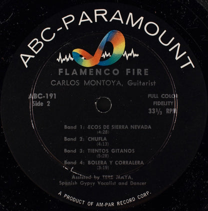 Carlos Montoya : Flamenco Fire (LP,Mono)