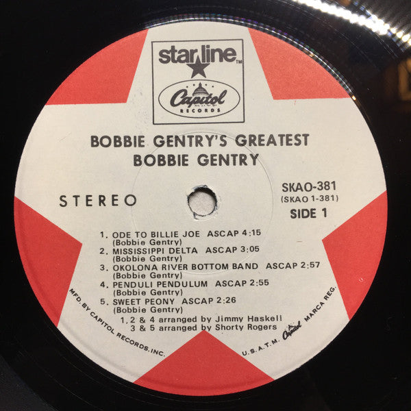 Bobbie Gentry : Bobbie Gentry's Greatest (LP,Compilation)