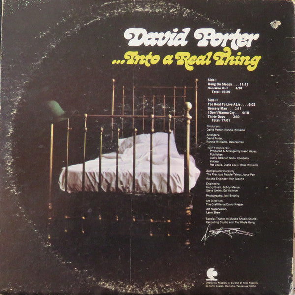 David Porter : ...Into A Real Thing (LP,Album,Stereo)