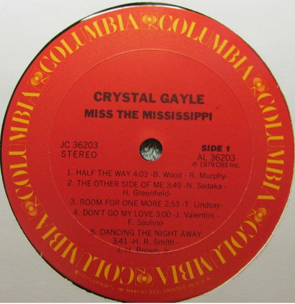 Crystal Gayle : Miss The Mississippi (LP,Album,Stereo)