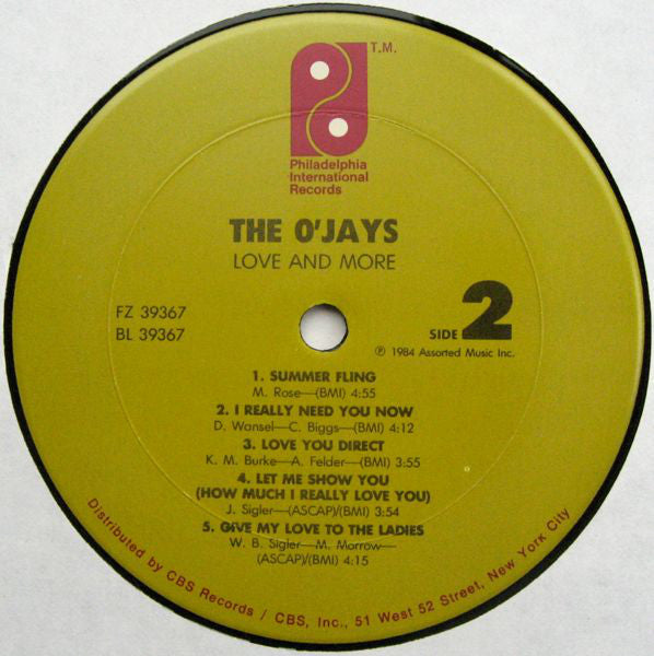 O'Jays, The : Love And More (LP,Album)