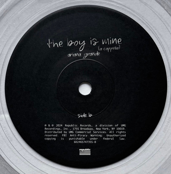 Ariana Grande : The Boy Is Mine (7",45 RPM,Single)