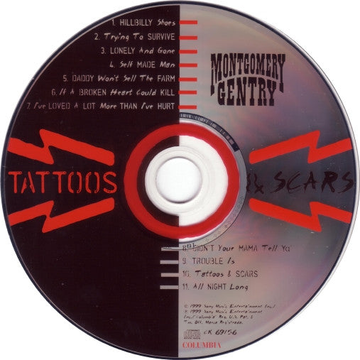 Montgomery Gentry : Tattoos & Scars (HDCD,Album)